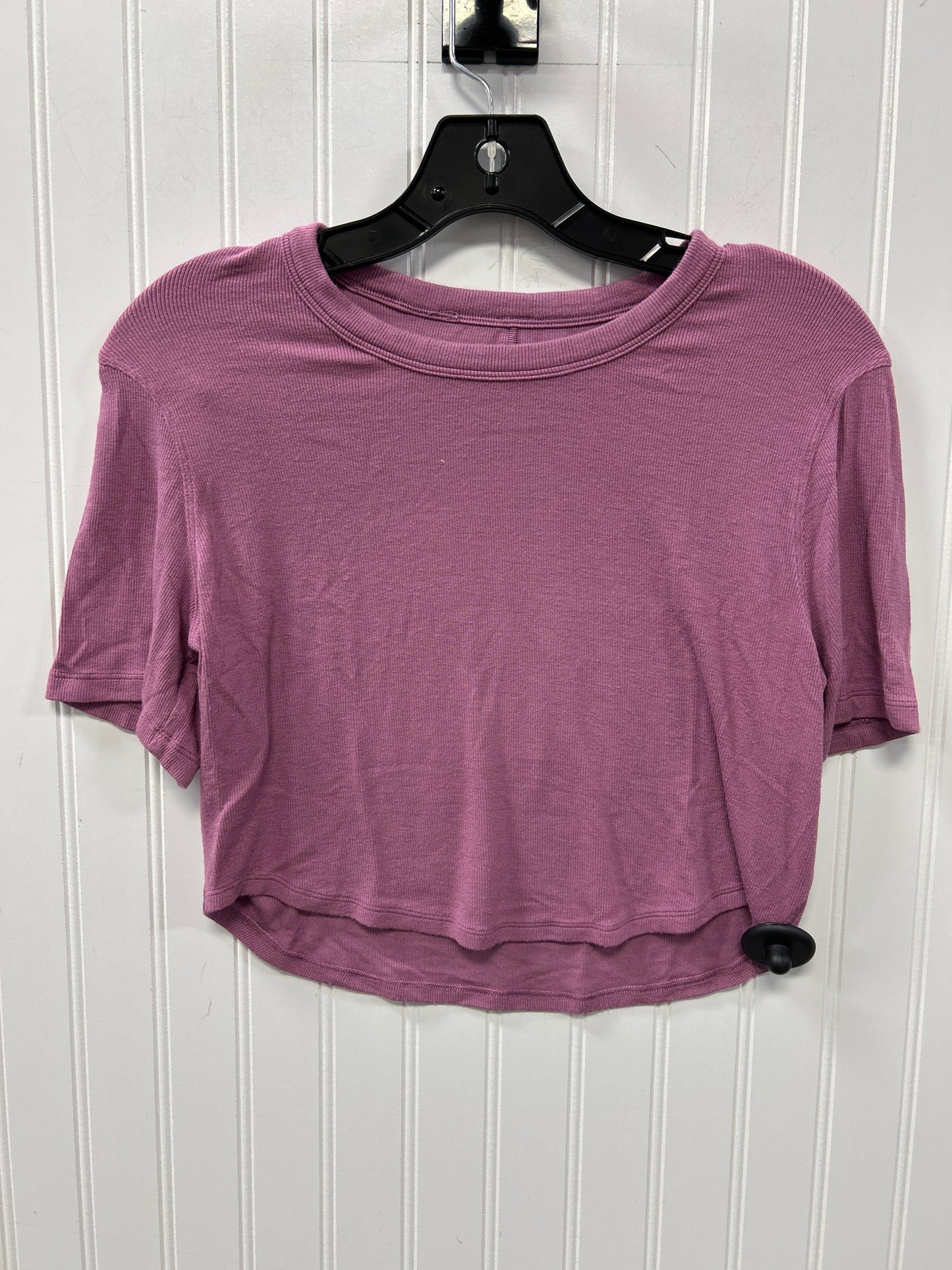 Athletic Top Ss By Lululemon In Purple, Size:S