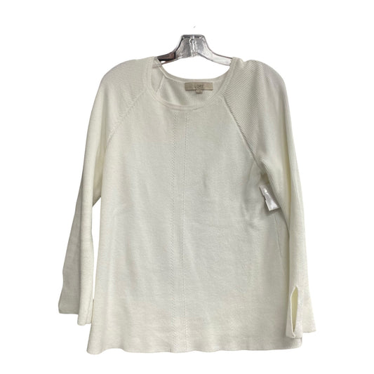 Sweater By Loft In White, Size:M
