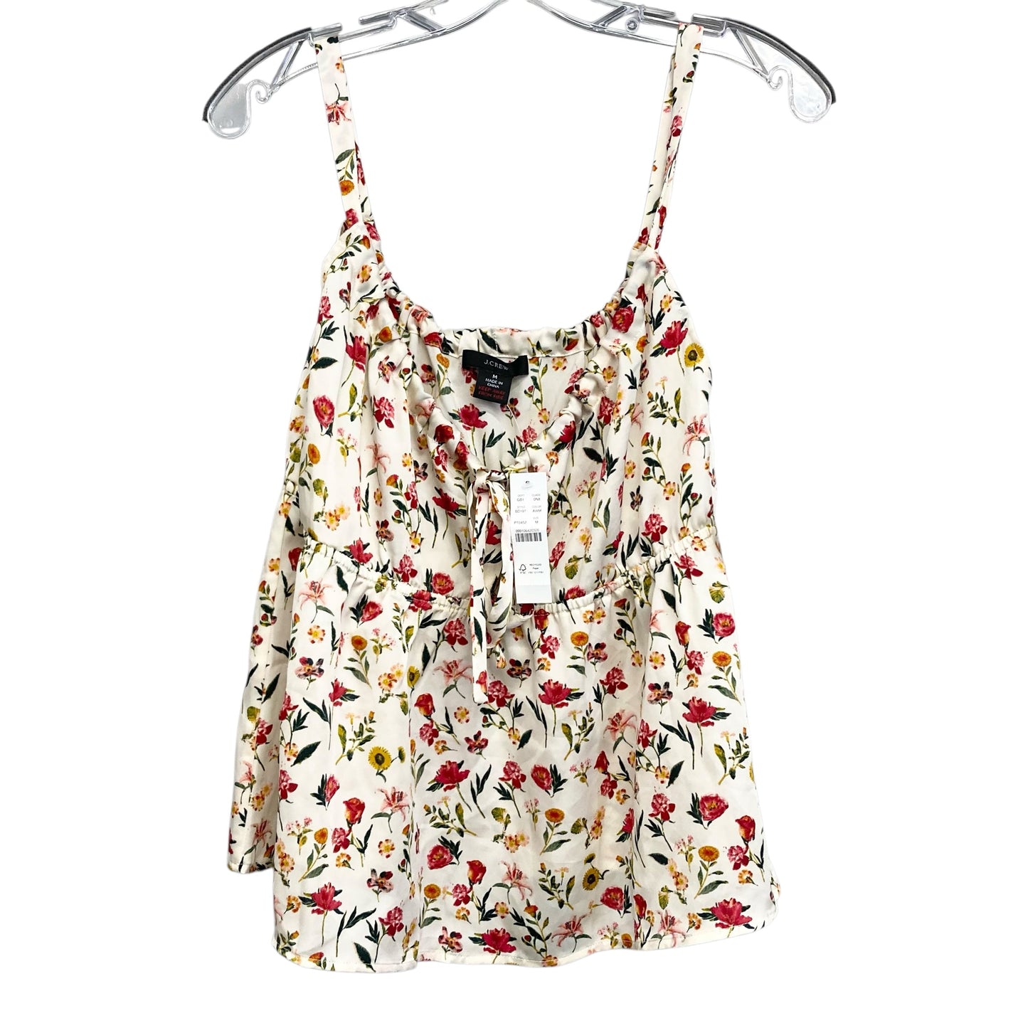 Top Sleeveless By J. Crew In Floral Print, Size:M