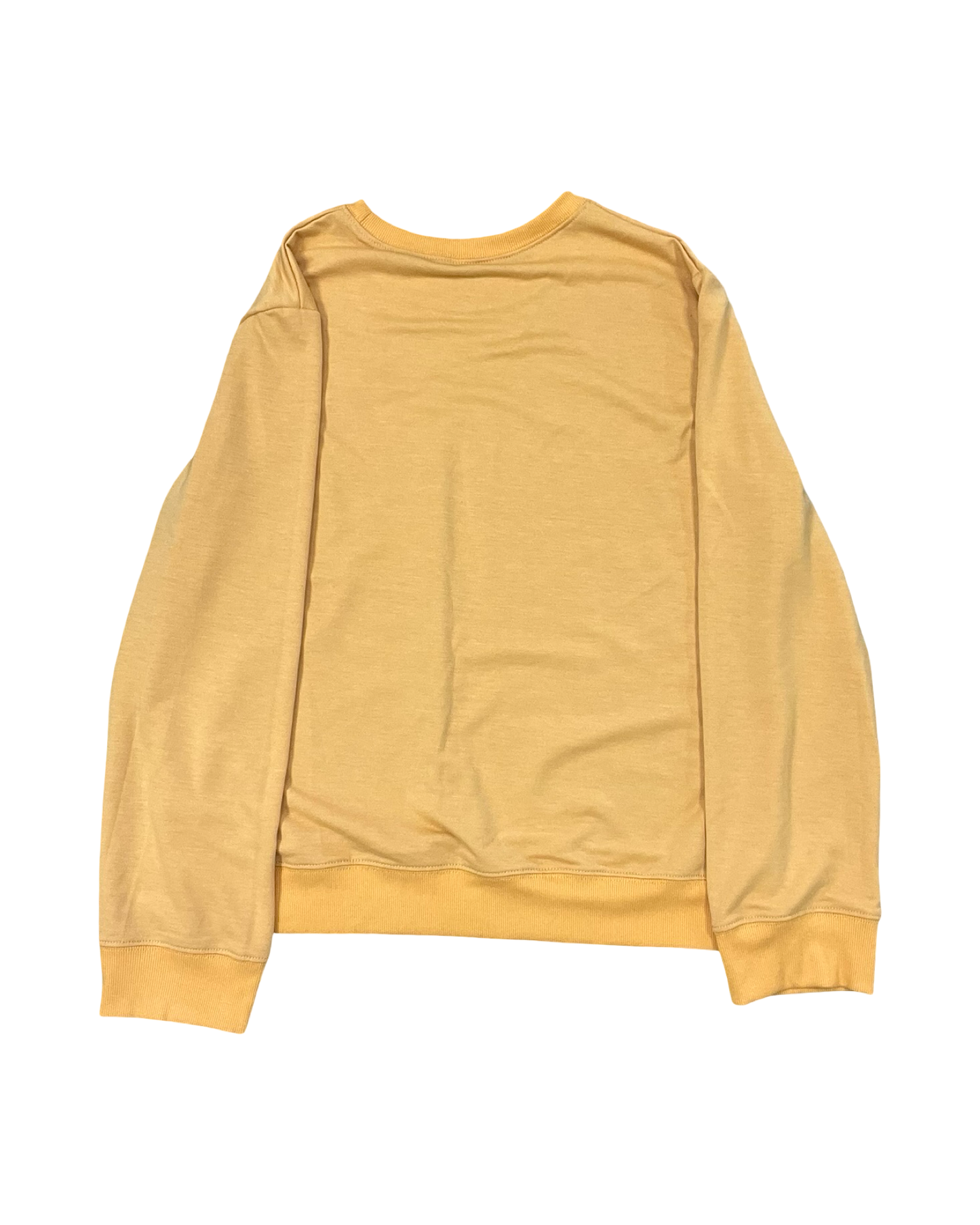 Sweatshirt Crewneck By Clothes Mentor In Gold, Size:L