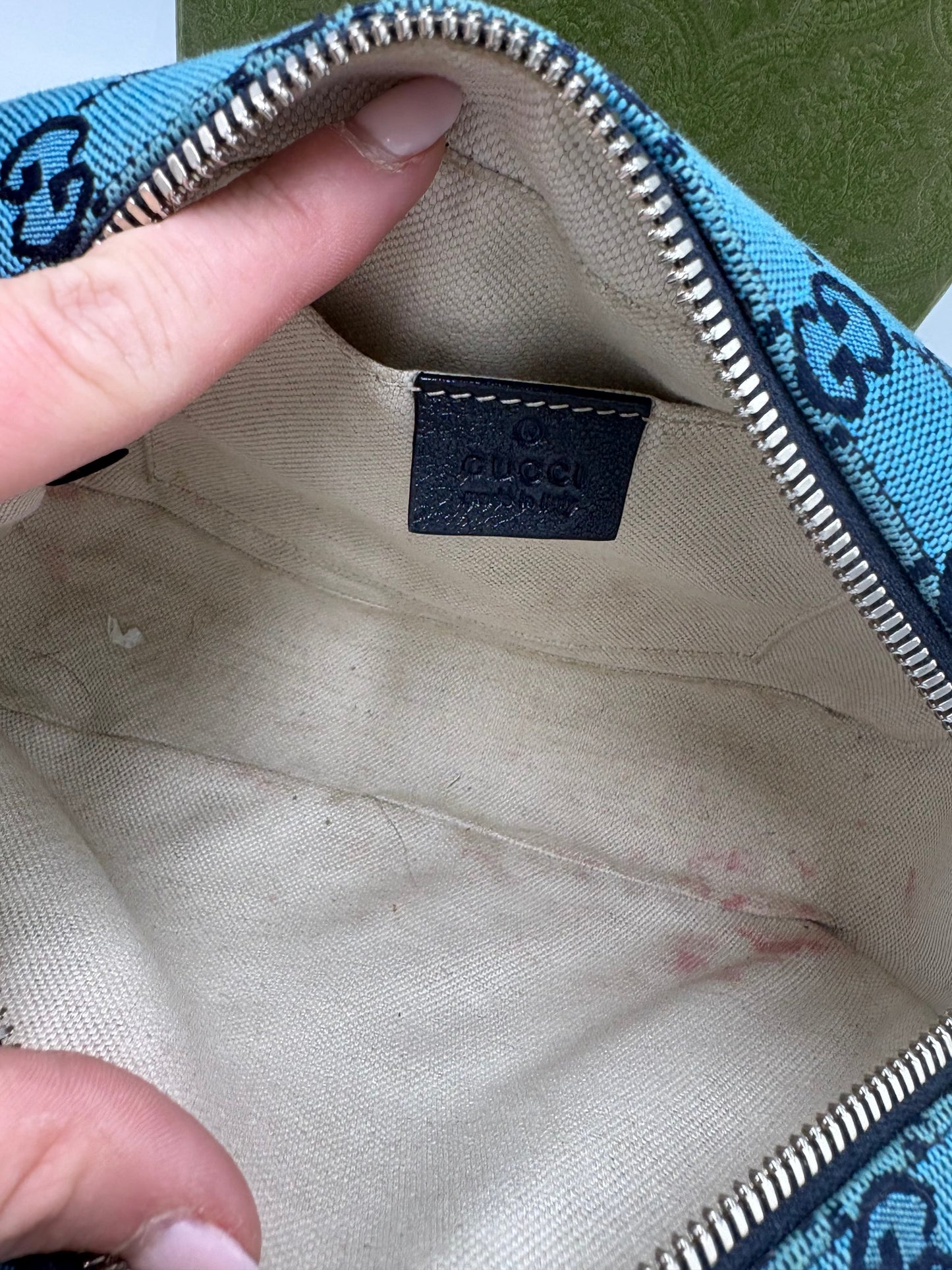 Gucci Monogram Marmont Luxury Handbag in Limited Edition Blue