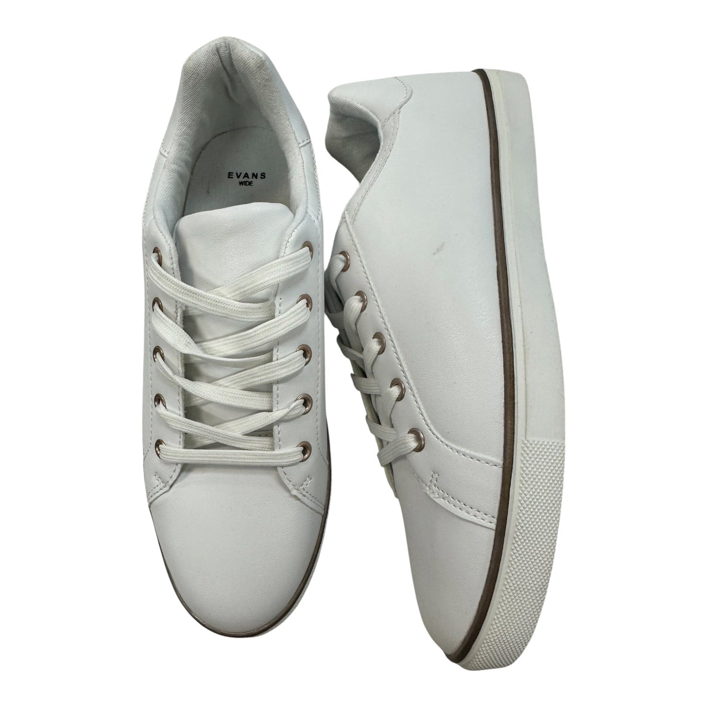 Shoes Sneakers By Clothes Mentor In White, Size:9