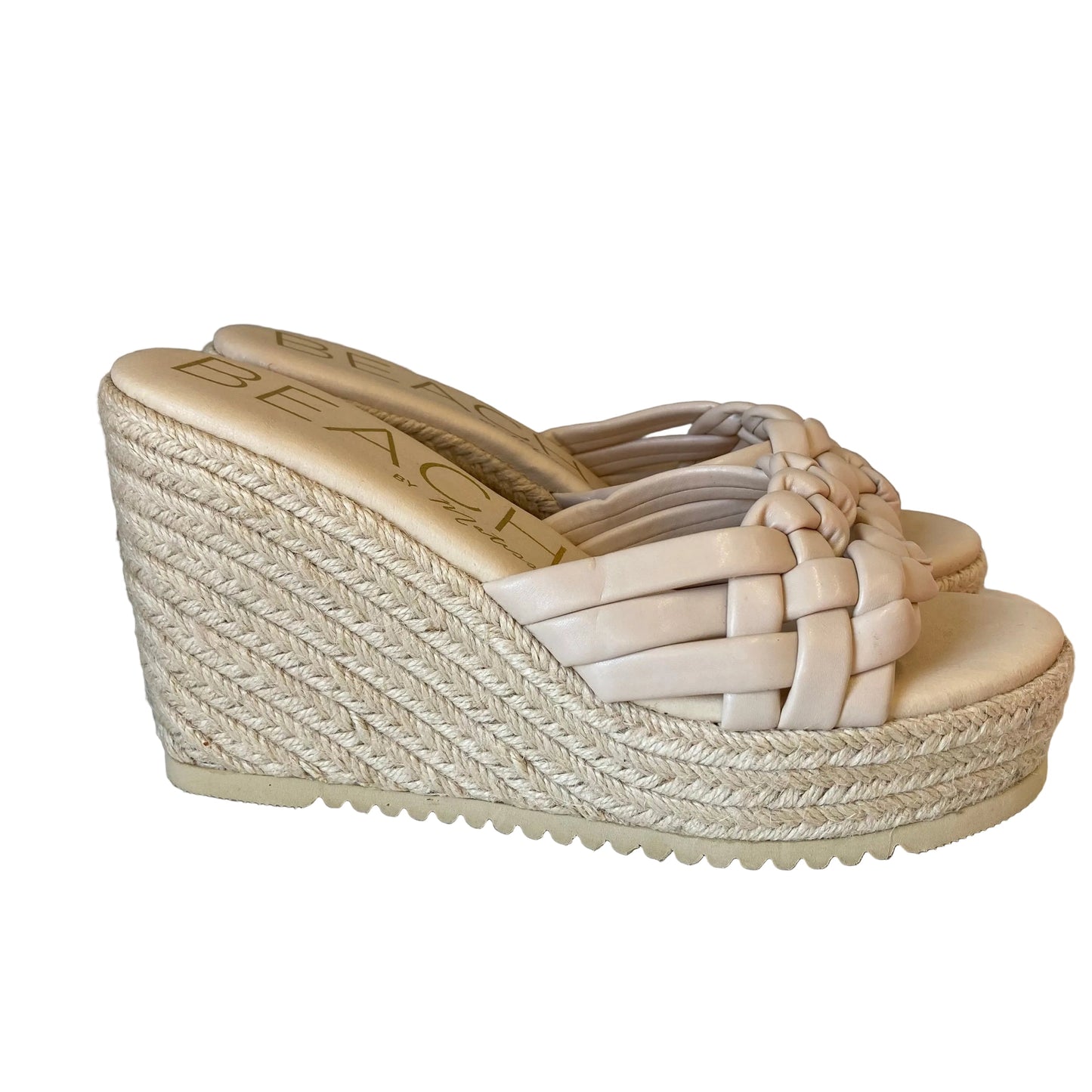Sandals Heels Wedge By Matisse In Cream, Size:9