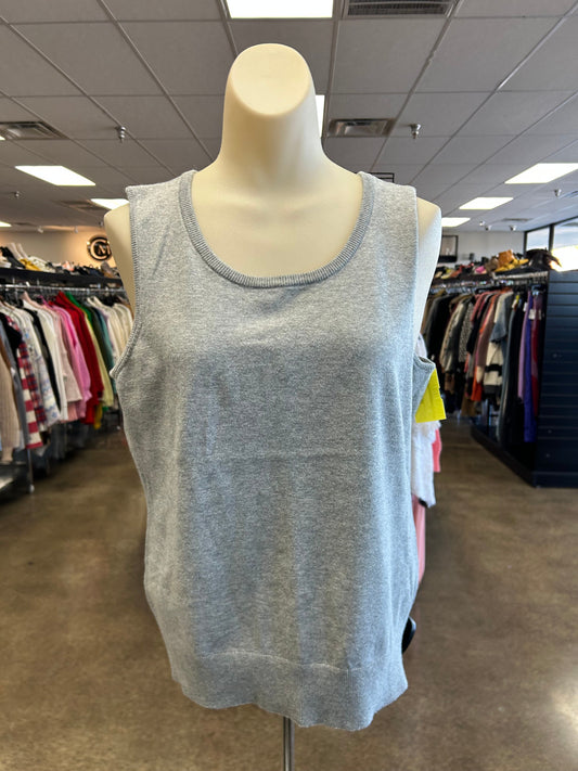 Tank Top By Talbots In Grey, Size:L