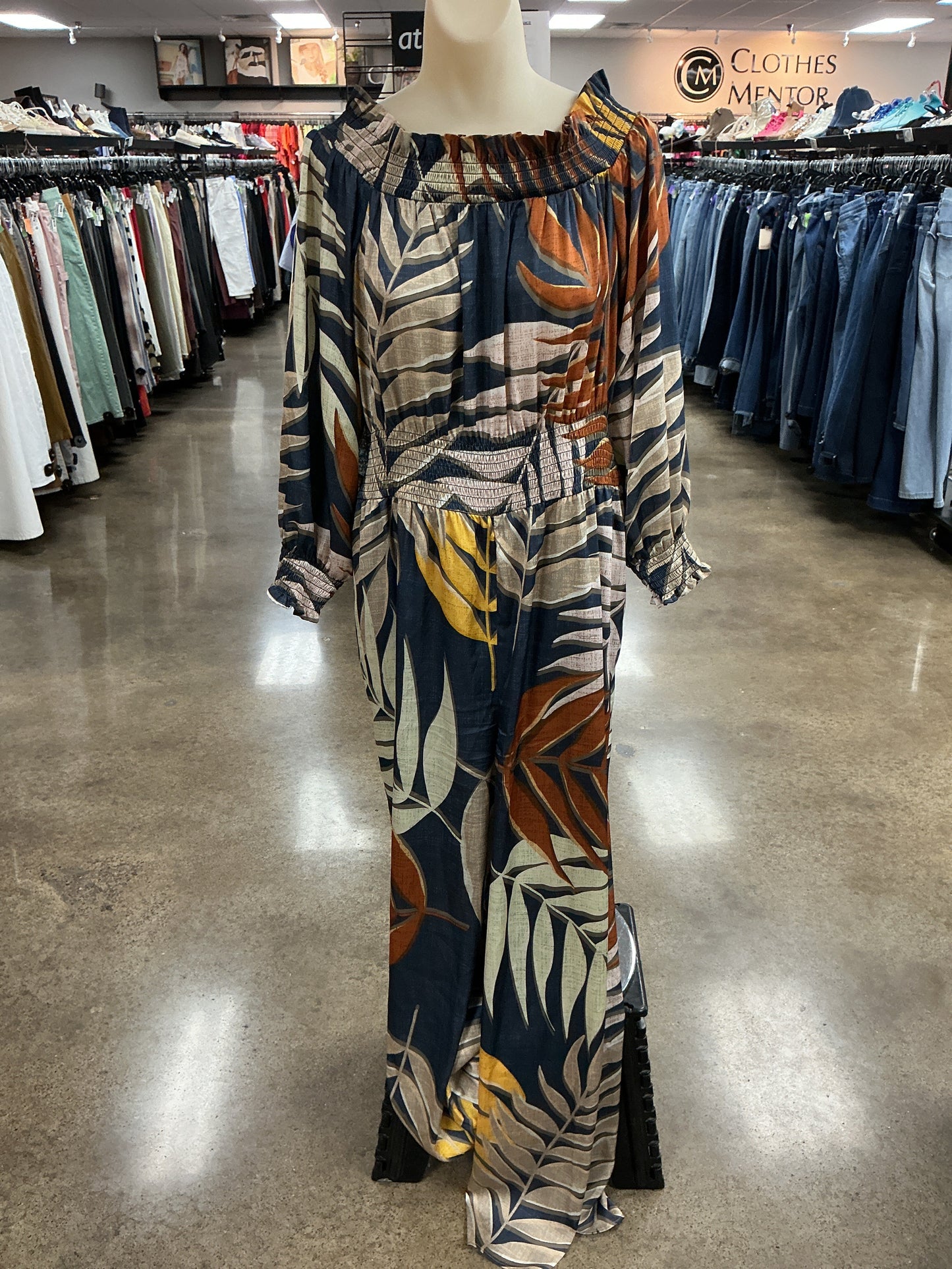 Jumpsuit By Hutch In Floral Print, Size:Xl