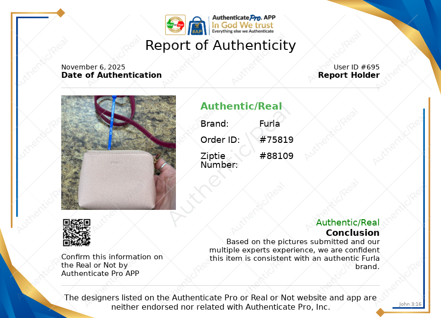 Makeup Bag Luxury Designer By Furla, Size: Small