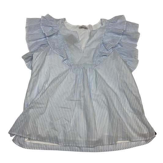 Top Sleeveless By Crown And Ivy In Blue & White, Size:S