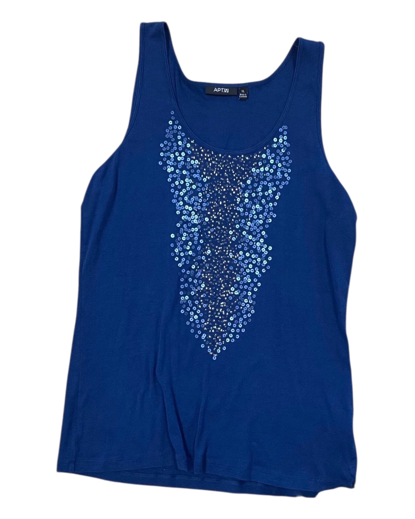 Top Cami By Apt 9 In Blue, Size:Xl