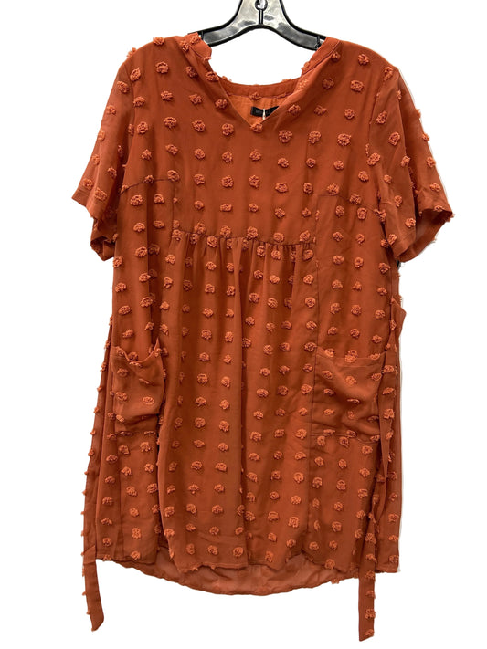 Dress Casual Midi By Miholl In Orange, Size:M