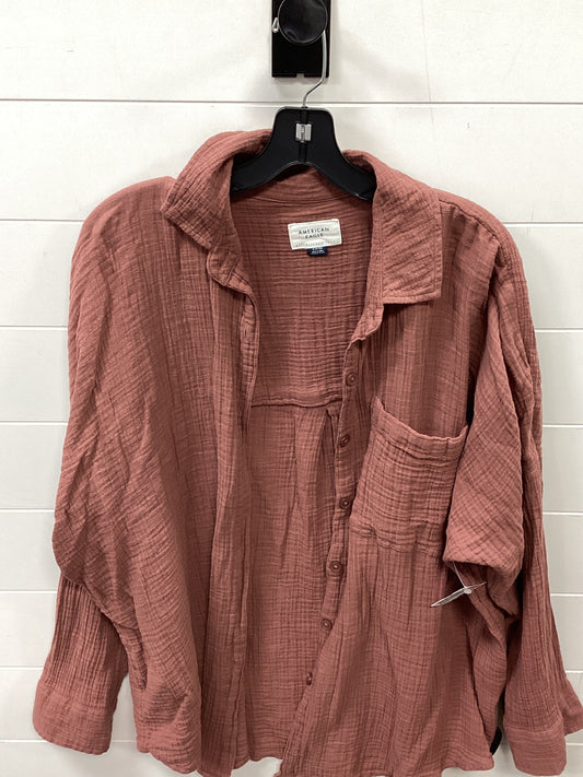 Top Ls By American Eagle In Brown, Size:S
