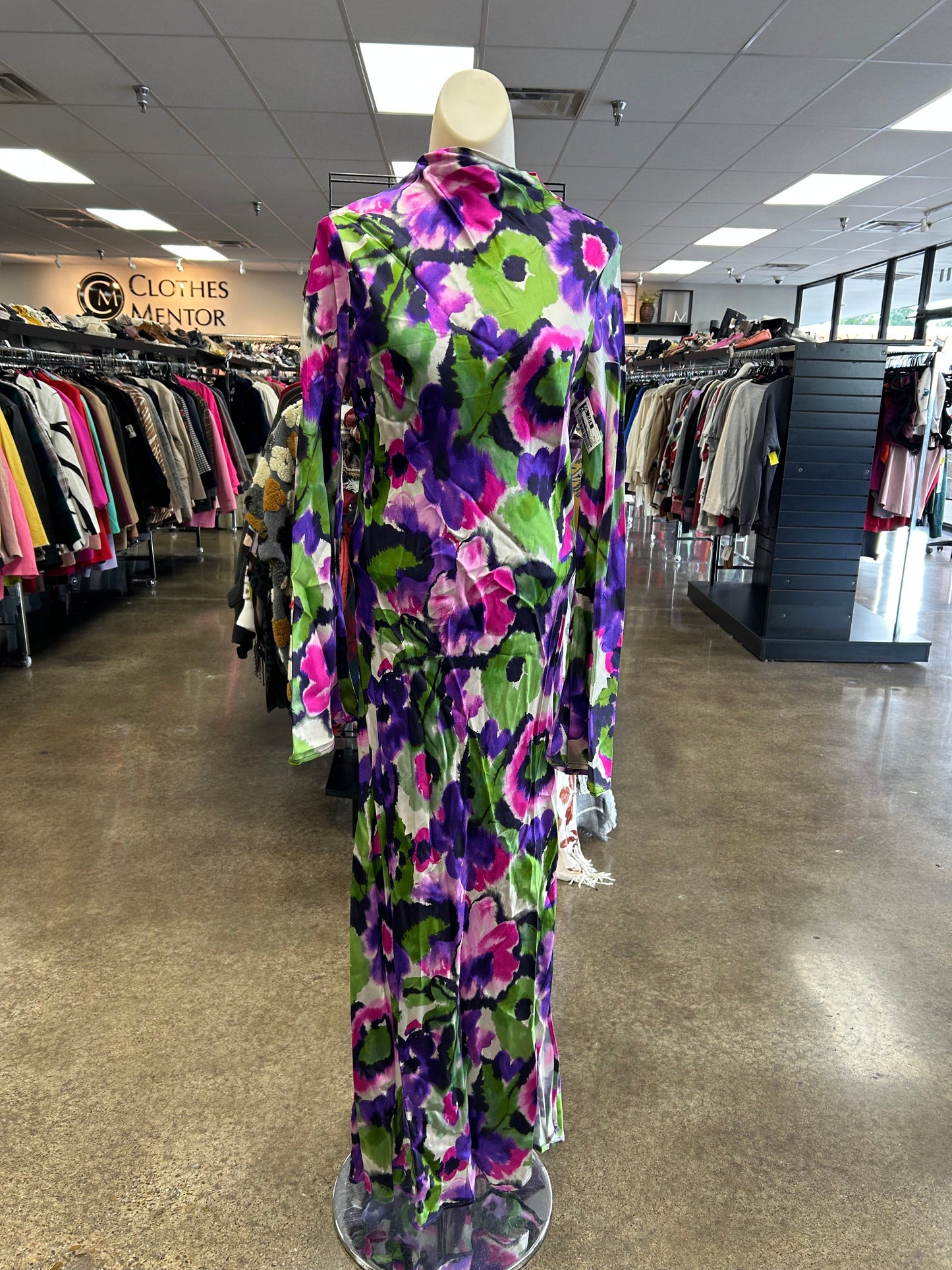 Dress Casual Maxi By Frnch In Green & Purple, Size:M