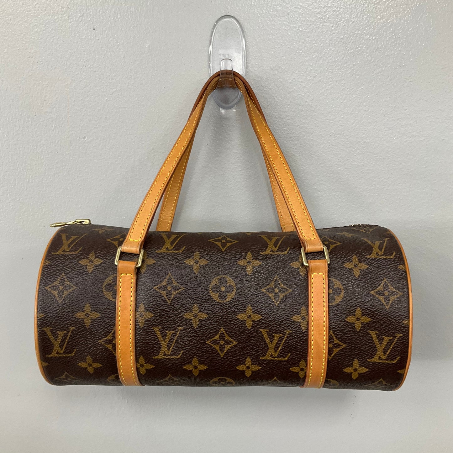 Handbag Luxury Designer By Louis Vuitton In Brown, Size:Small