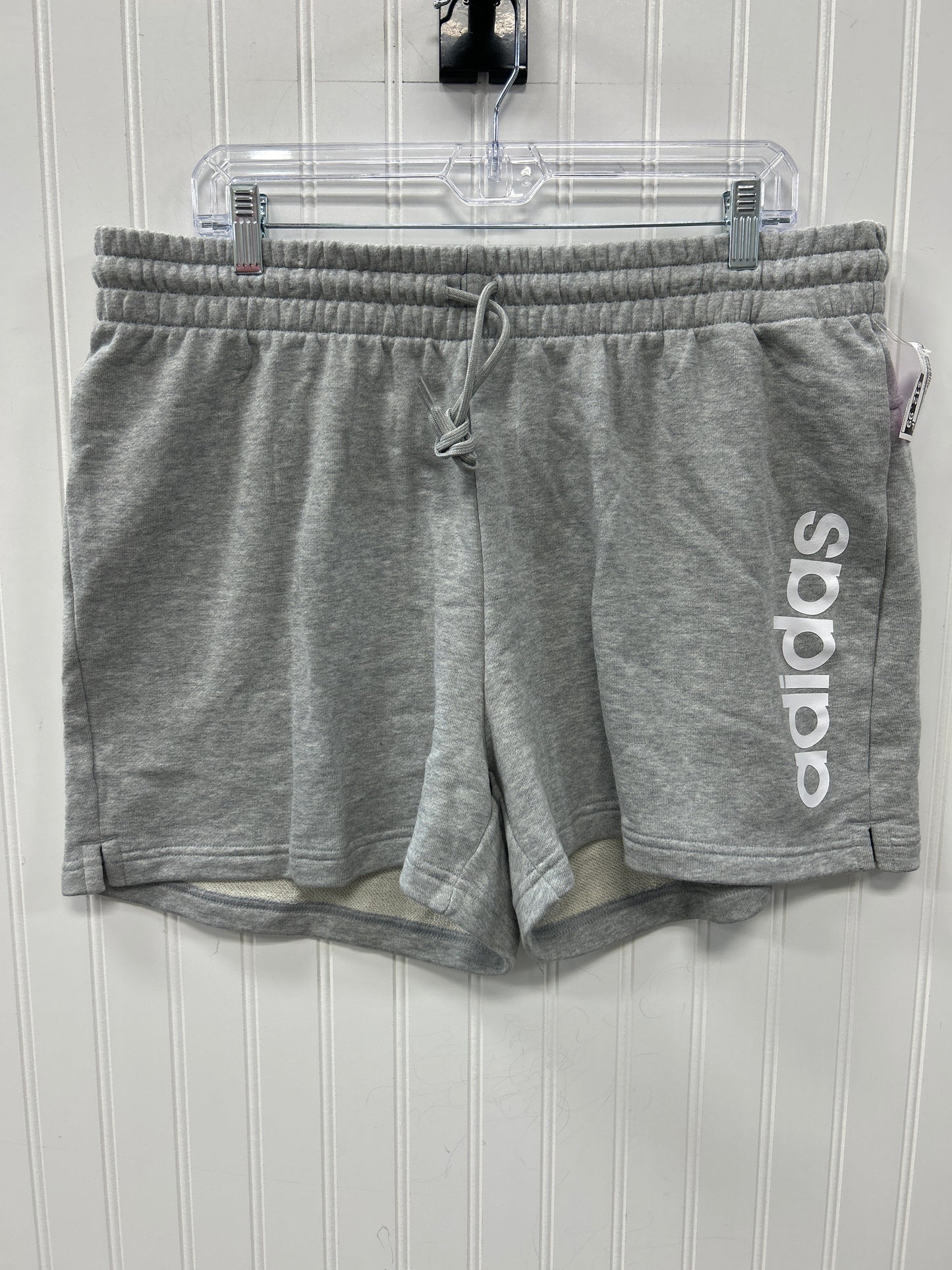 Athletic Shorts By Adidas In Grey, Size:1X