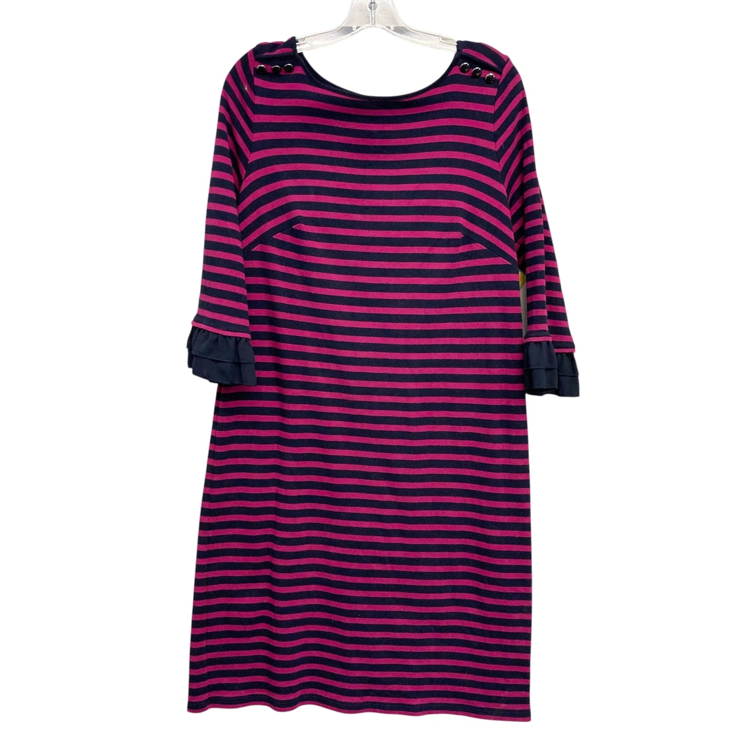 Dress Casual Midi By Talbots In Striped Pattern, Size:Xl