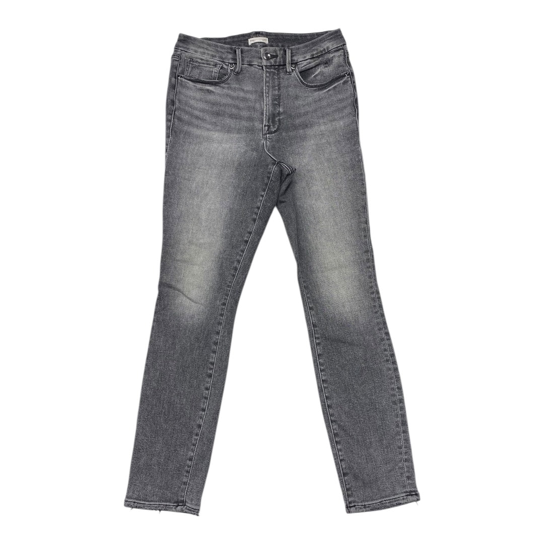 Jeans Skinny By Good American In Grey Denim, Size:12
