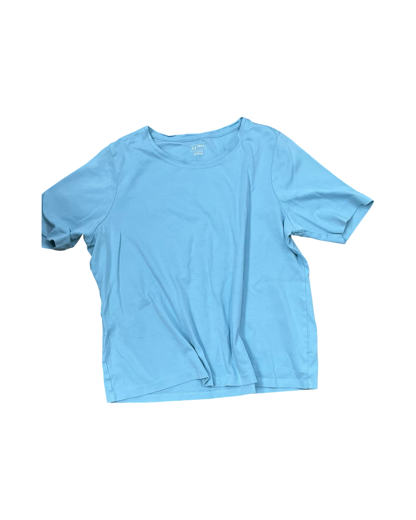 Top Ss By L.L. Bean In Aqua, Size:1X