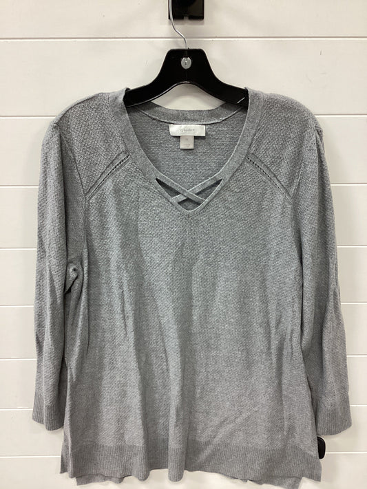 Top Ls By Cj Banks In Grey, Size:1X