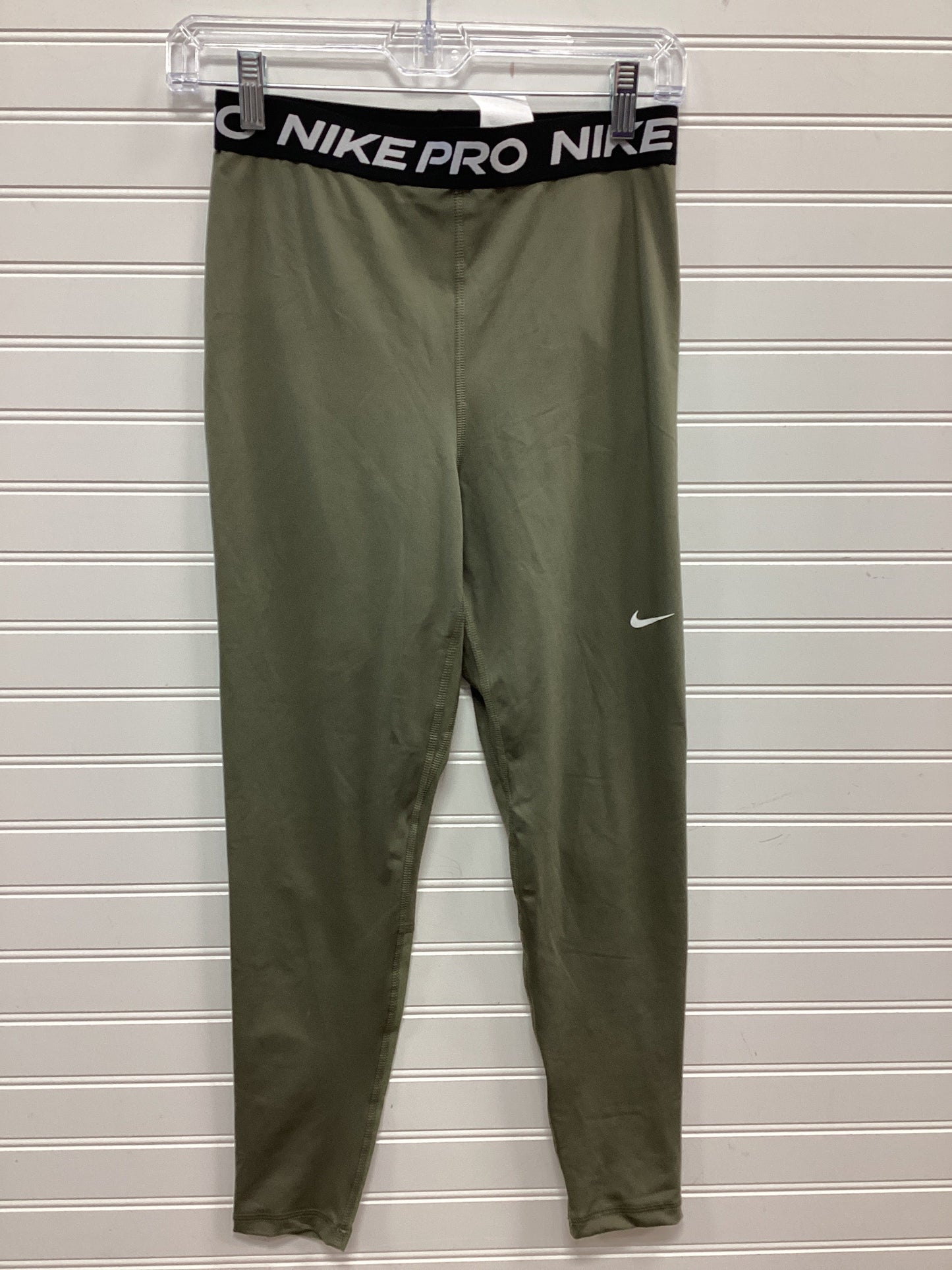 Athletic Leggings By Nike In Green, Size:M
