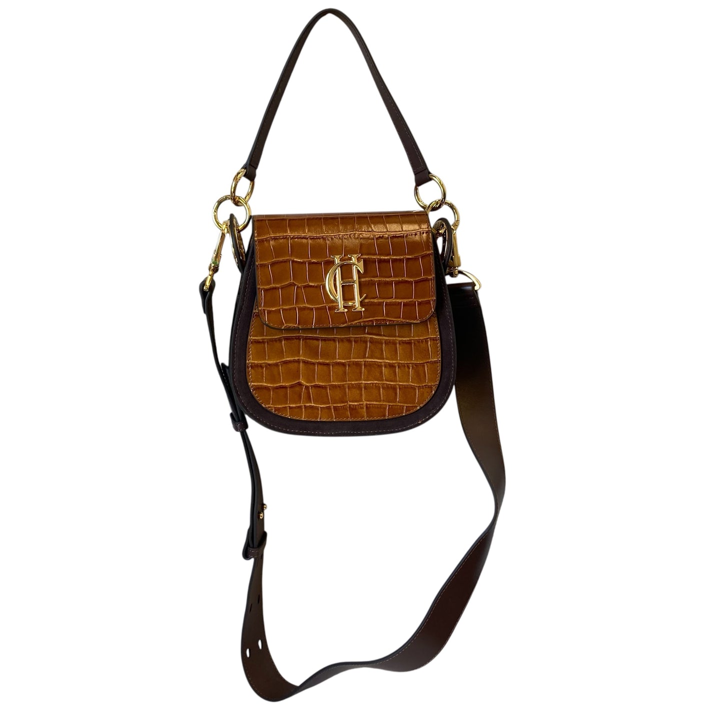 Handbag Leather By Holland Cooper In Brown, Size:Small