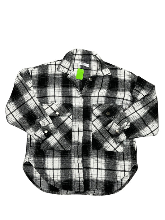 Jacket Shirt By Clothes Mentor In Plaid Pattern, Size:S