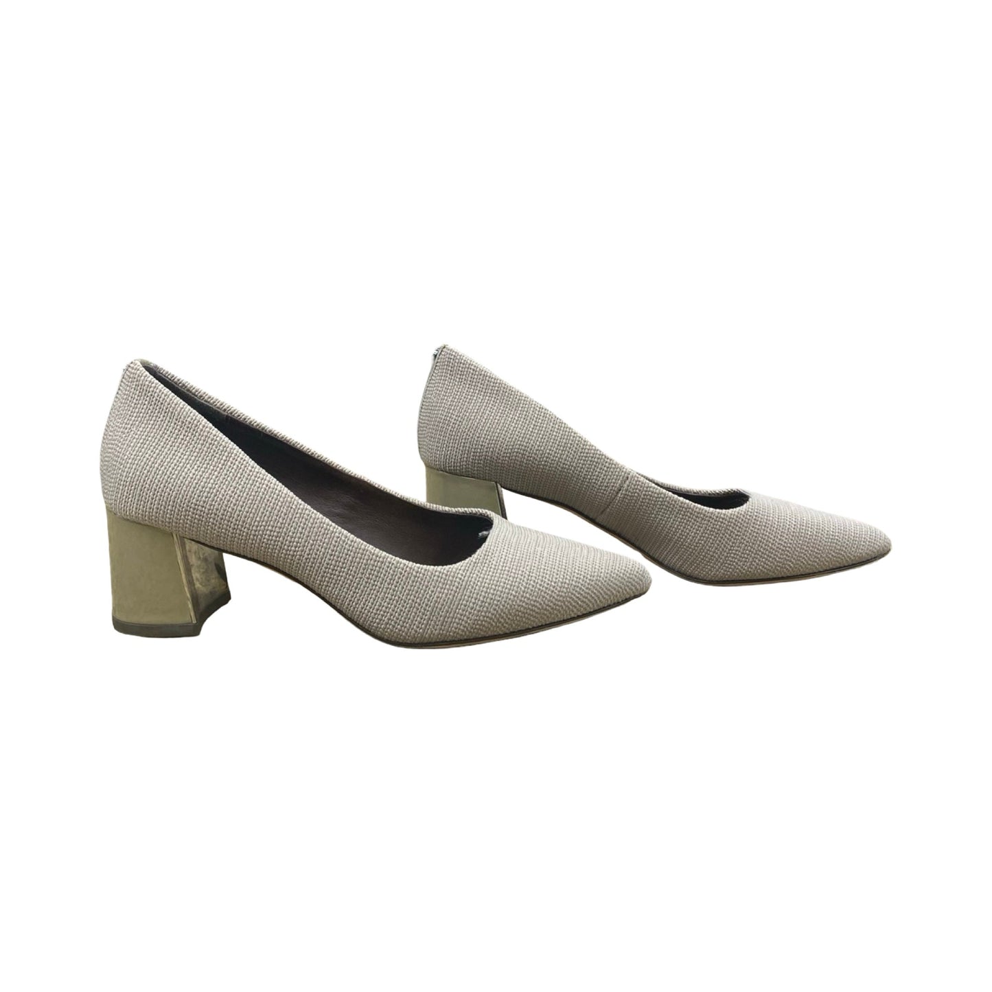 Shoes Heels Block By Donald Pliner In Grey, Size:6