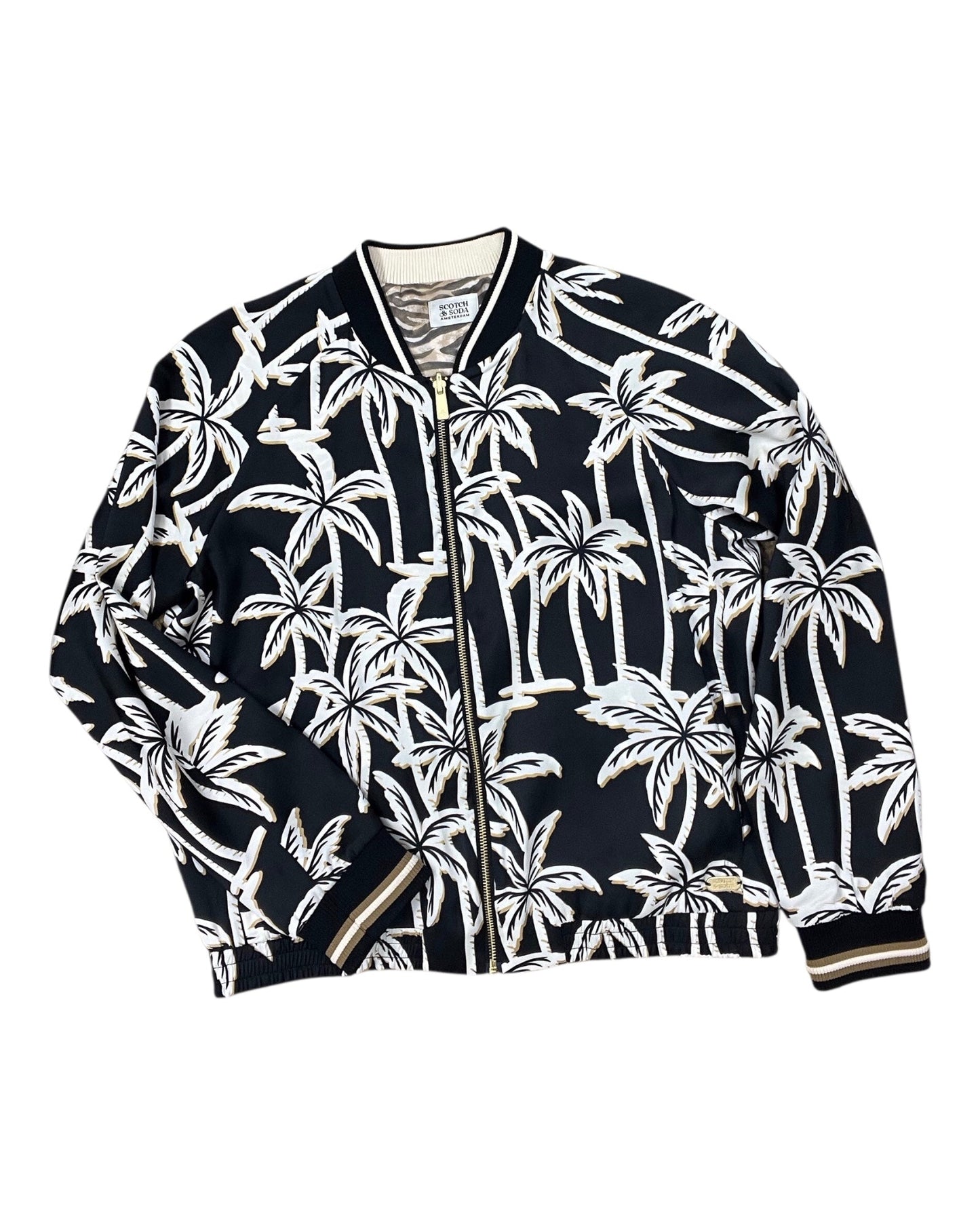 Jacket Other By Scotch & Soda In Black & Cream, Size:M