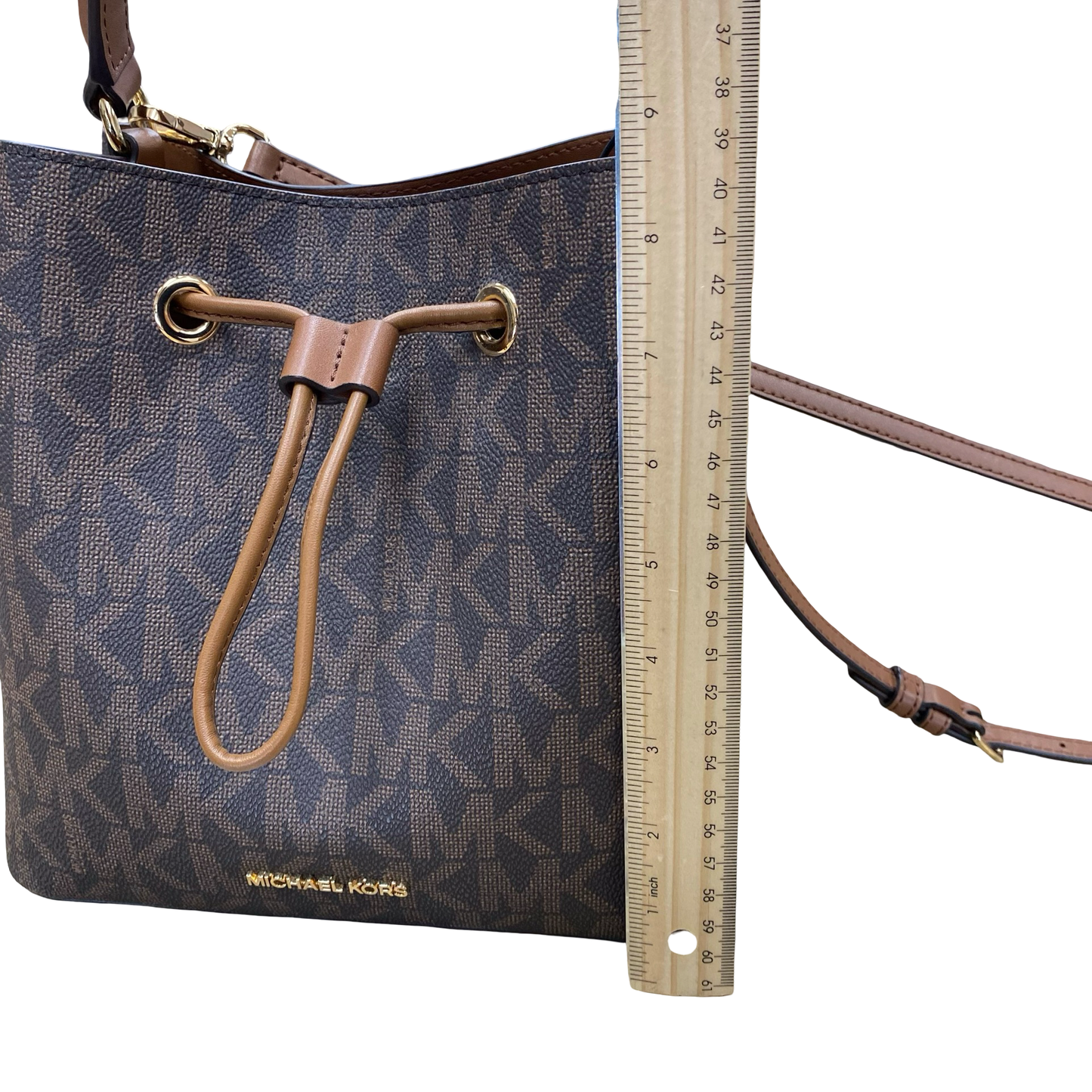 Handbag Designer By Michael Kors In Brown, Size:Small