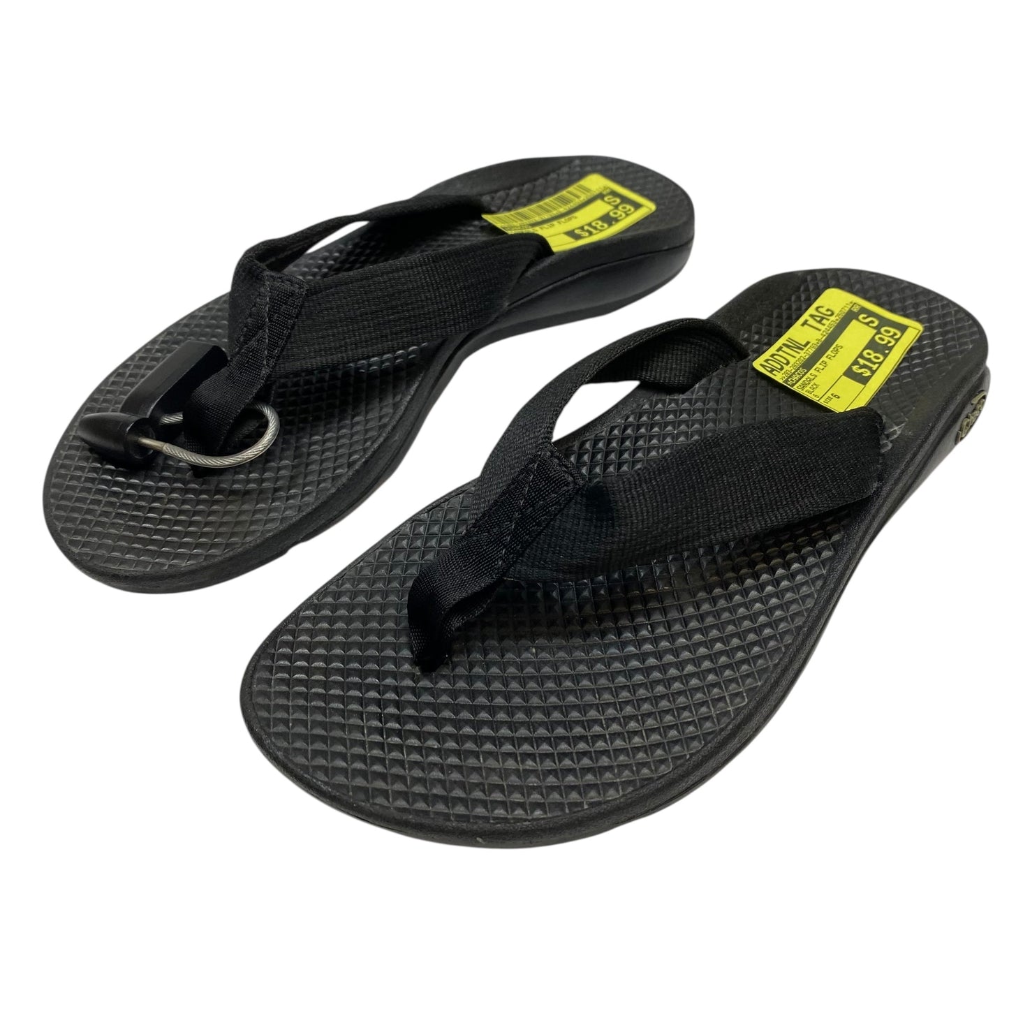 Sandals Flip Flops By Chicos In Black, Size:6