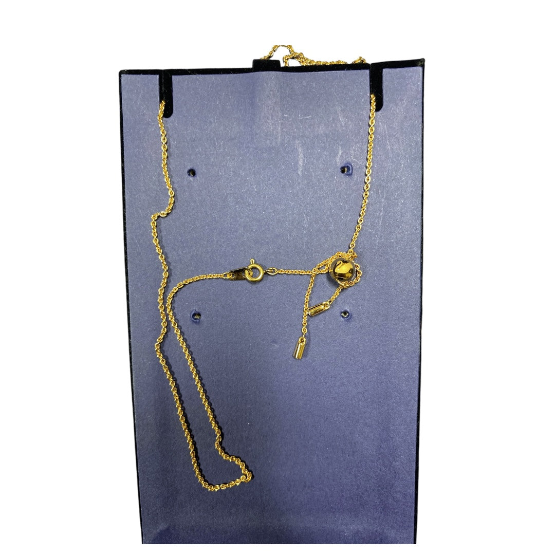Necklace Designer By Swarovski In Gold