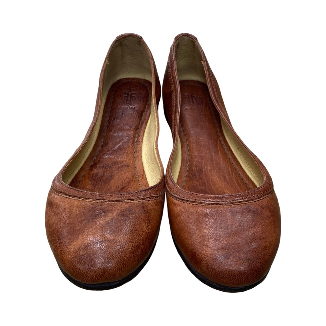 Shoes Designer By Frye In Brown, Size:7.5