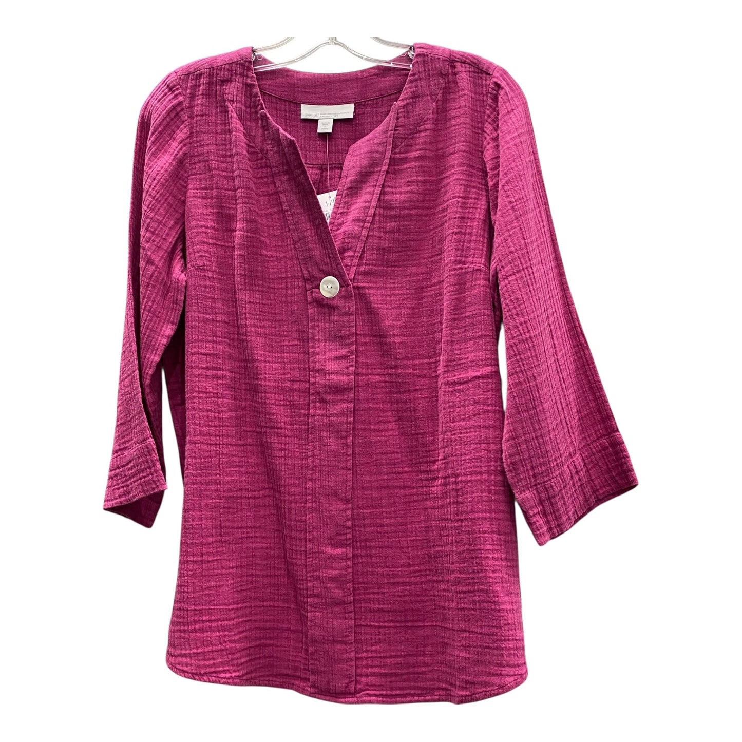 Top 3/4 Sleeve By J. Jill In Pink, Size:Sp