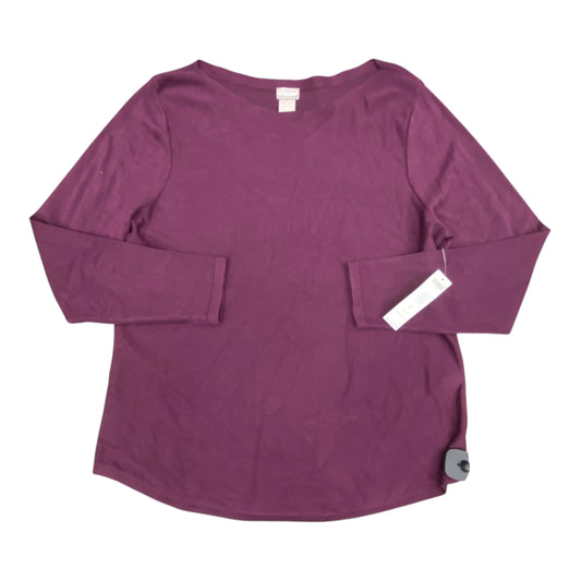 Sweater By Chicos In Purple, Size:L