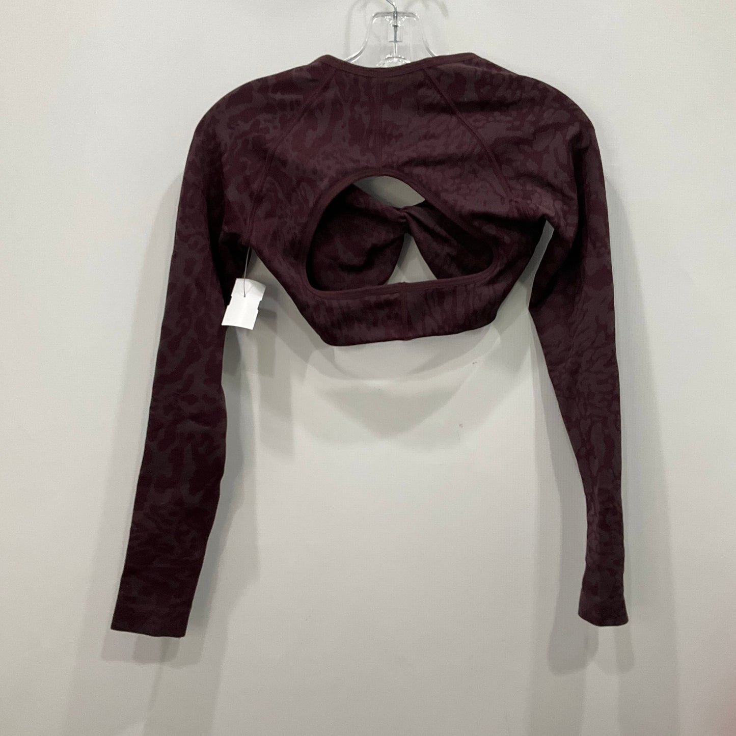 ATHLETIC TOP LS CREWNECK by GYM SHARK In RED, Size: S