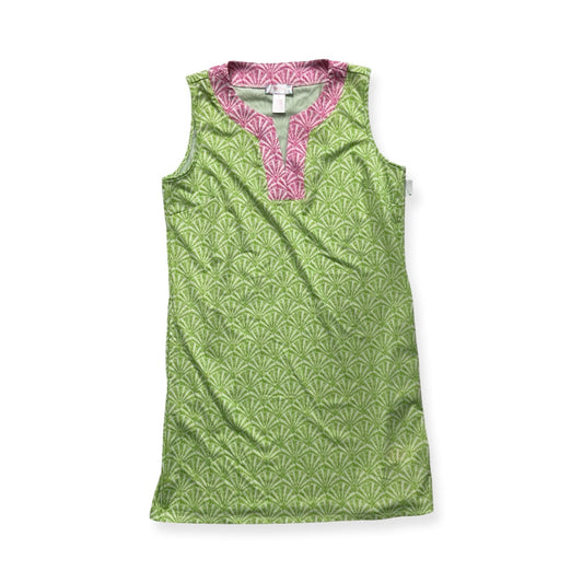 Dress Casual Short By Stella Parker In Green & Pink, Size:L