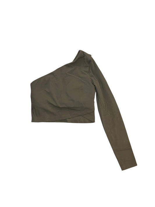 Athletic Top Ls Collar By Lululemon In Brown, Size:S