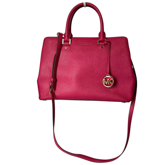 Handbag Designer By Michael Kors In Dark Magenta, Size:Medium