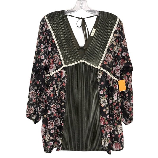 Top Ls By Pol In Floral Print, Size:S