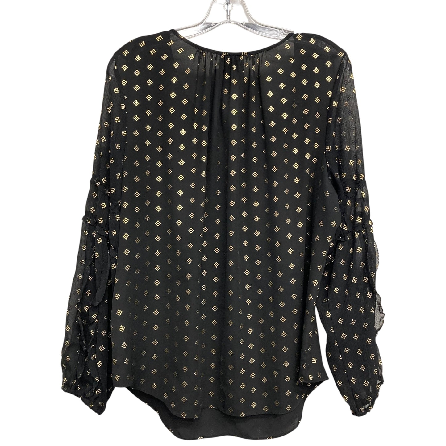 Top Ls By Worthington In Black & Gold, Size:Xl