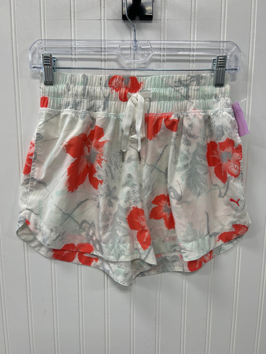 Athletic Shorts By Puma In Cream & Orange, Size:S