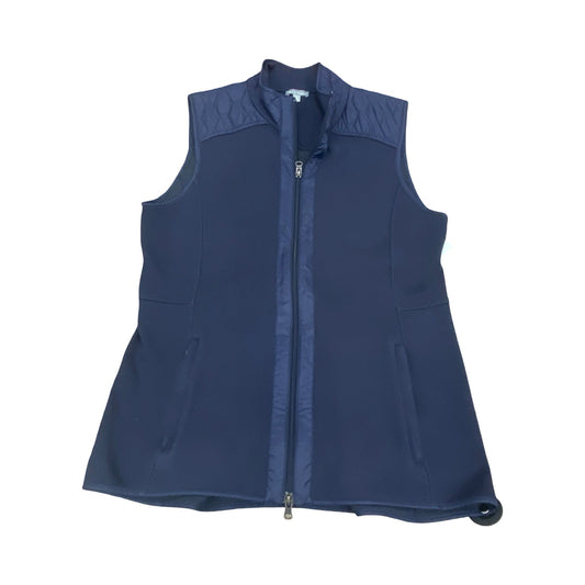 Vest Sweater By Talbots In Navy, Size:M