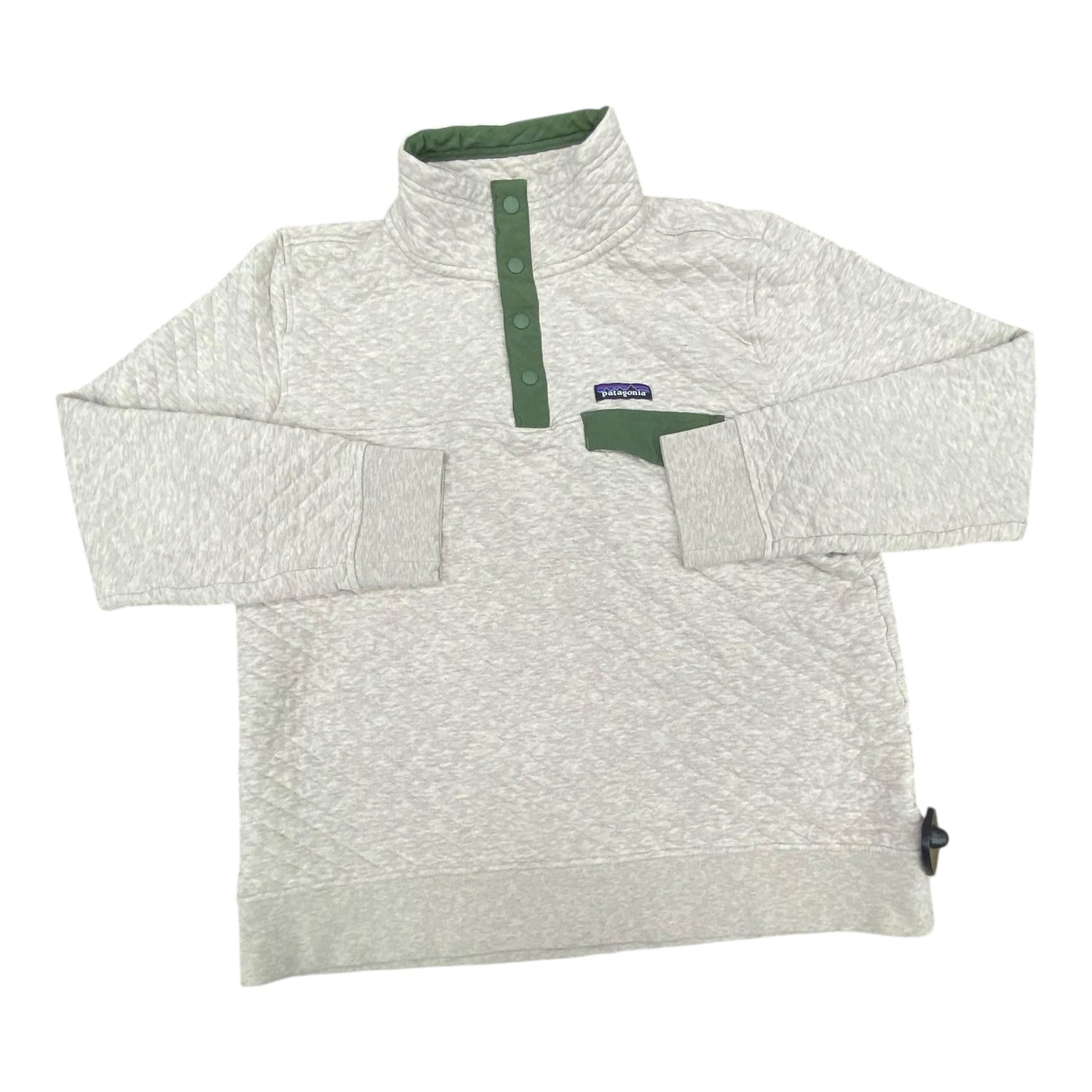 Athletic Sweatshirt Collar By Patagonia In Taupe, Size:L