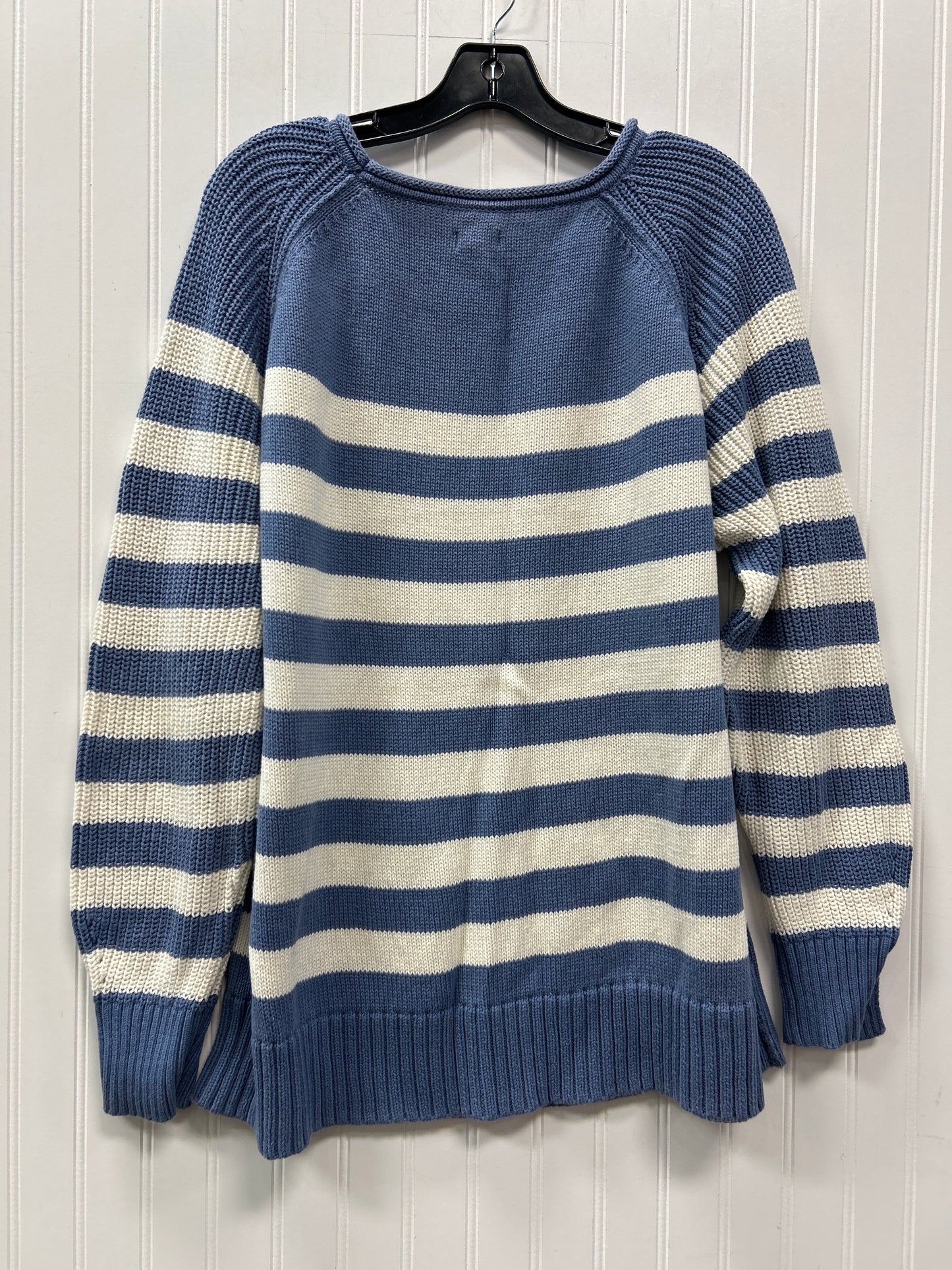Sweater By Aerie In Blue & White, Size:L