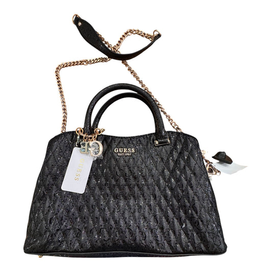 Handbag By Guess In Black, Size:Medium