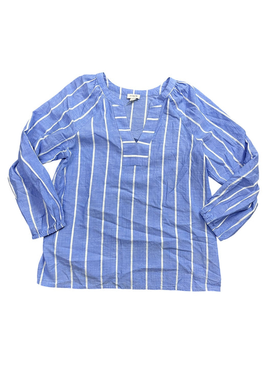 Blouse Ls By J. Crew In Blue, Size:Xs