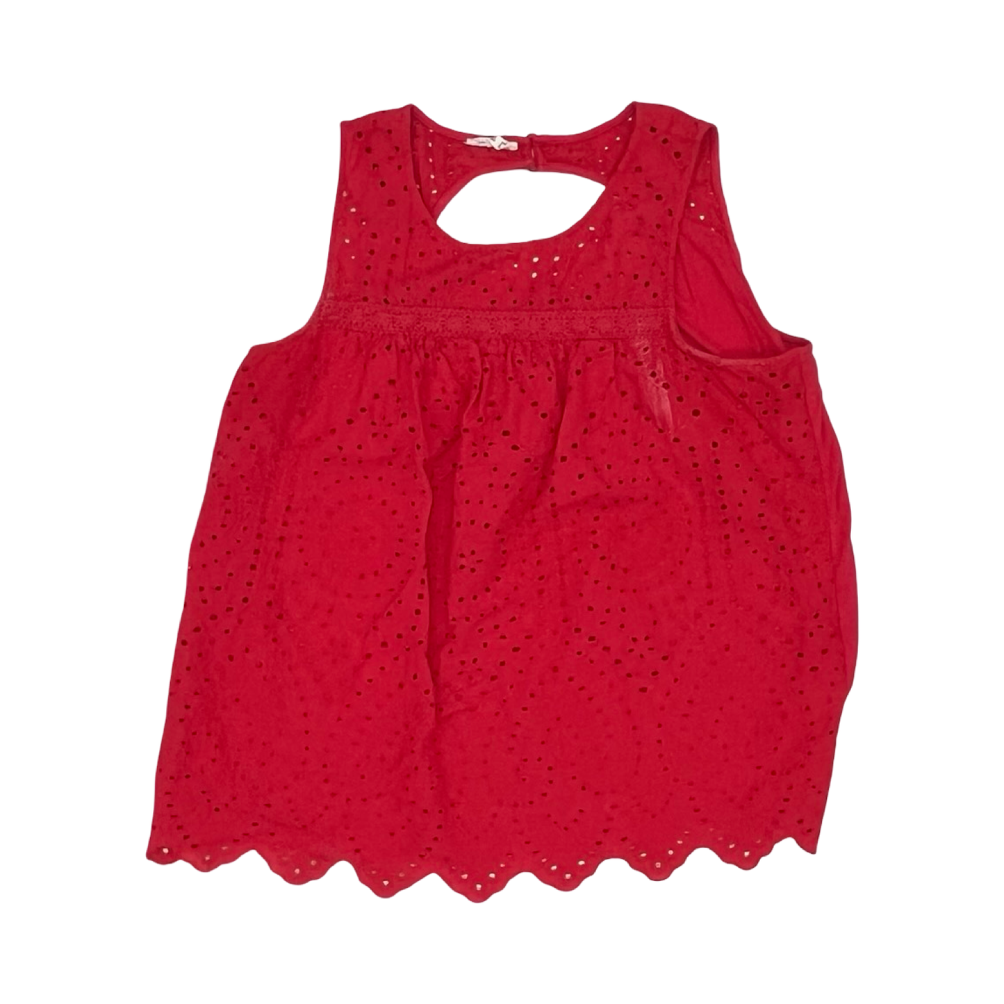 Blouse Sleeveless By Maurices In Red, Size:Xxl