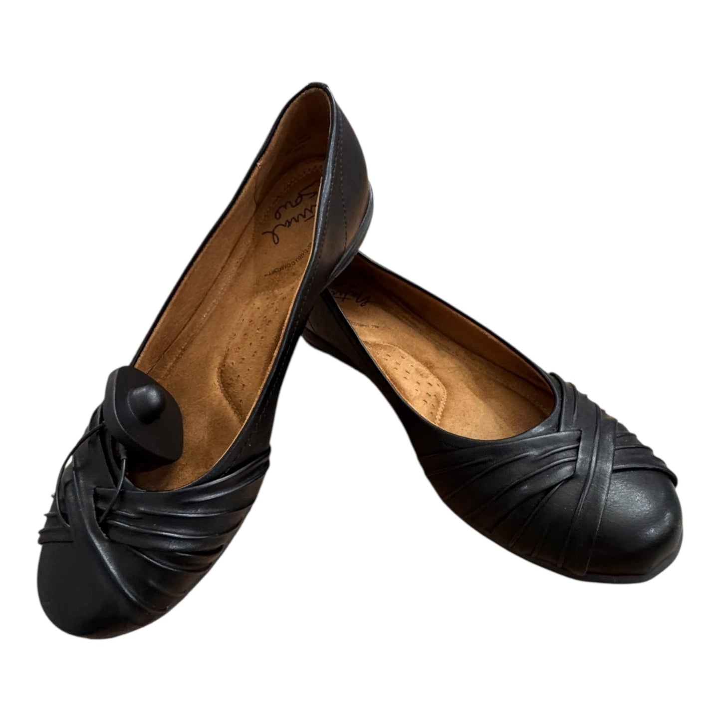 Shoes Flats By Natural Soul In Black, Size:8.5