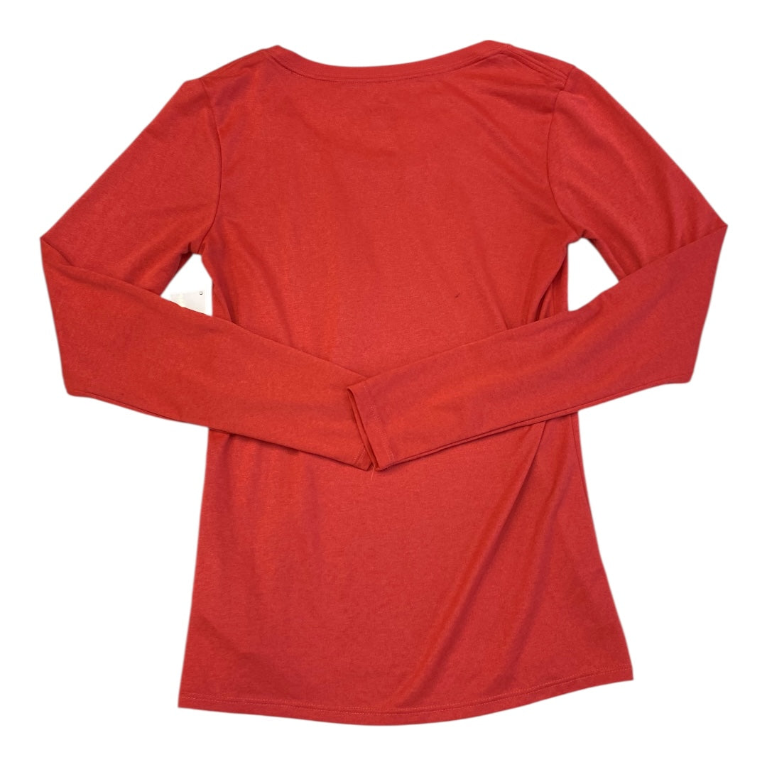 Athletic Top Ls Crewneck By Nike In Red, Size:S