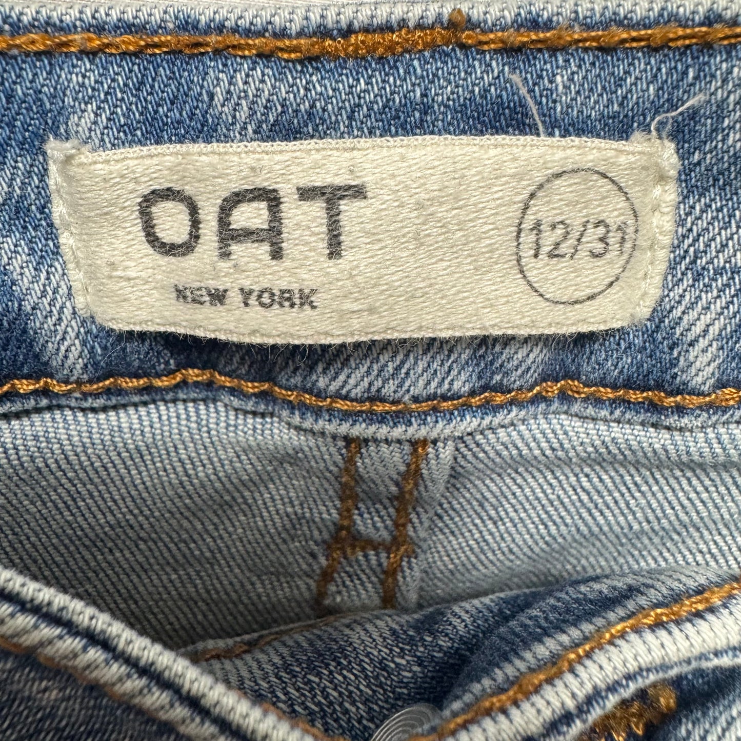 Jeans Wide Leg By Oat In Blue Denim, Size: 12/31