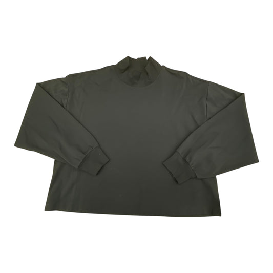 Athletic Top Ls Collar By Athleta In Black, Size:L