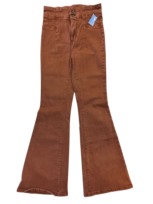 Jeans Flared By We The Free In Orange Denim, Size:8